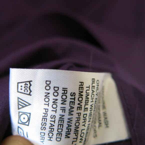 SOUTH CAROLINA CLEMSON TIGERS Button Down Shirt Size M Women's Purple Logo - Picture 7 of 8